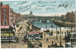 Dublin  O' Connell Bridge River Liffey Tram Advert Lipton Tea - Dublin