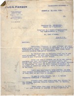 VP3625 - Lot De Lettres De Mrs J.& O.G. PIERSON  Concernant La Vente & Fabrication Du Tabac Pour Mr SCHLOESING à PARIS - Documentos