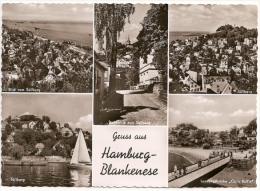 Hamburg Blankenese - S/w Mehrbildkarte 6 - Blankenese