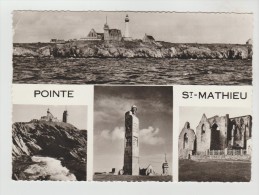CPSM PLOUGONVELIN (Finistère) - POINTE SAINT MATHIEU : 4 Vues - Plougonvelin