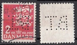 Danimarca 1947 Sc. 298   Perforè Perfin Perforato Danmark - Perforadas