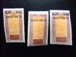 HAUTE-VOLTA REPUBLIQUE ALTO VOLTA 1922 Yvert Nº 18 /20 * MH - Ongebruikt