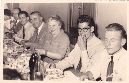 CARTE PHOTO Banquet à MISSILLAC Repas De 1954 Sporting RUGBY De SAINT NAZAIRE @ Photographe Lemasson P. De Pornichet - Missillac