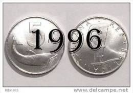 !!! LIRE 5 1996 FDC " DELFINO " ITALIA !!! - 5 Liras