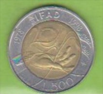 1998 Italia - 500 L  (circolata) - 500 Lire