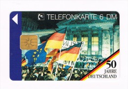 GERMANIA (GERMANY) - DEUTSCHE TELEKOM (CHIP) -1994 50^ DEUTSCHLAND: FALL DER MAUER  O 071 (TIR. 9200) - USED-RIF.9054 - O-Series : Series Clientes Excluidos Servicio De Colección