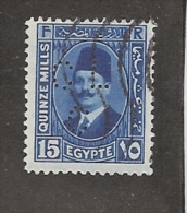 Perfin Perforé Firmenlochung Egypt Sg 160 CLC  Crédit Lyonnais Le Caire - Usados