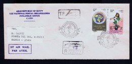 CAIRO 2001 Cover EGYPT Football Sports Military Champioship Sp3818 - Lettres & Documents