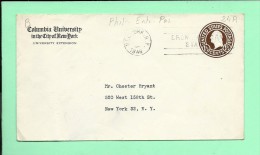 ENVELOPPE: Columbia University In The City Of New-York,  1 1/2 Cents - 1941-60