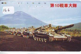 Télécarte JAPON * WAR TANK (166) MILITAIRY LEGER ARMEE PANZER Char De Guerre * KRIEG * JAPAN Phonecard Army - Armée