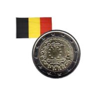 2 Euros Commémorative Belgique 30 Ans Drapeau Européen 2015 - Otros & Sin Clasificación