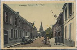 Waasmunster  -   Kerkstraat.  -  Mooie Gekleurde Kaart - Waasmunster