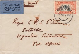 Suid Afrika To Uganda. Cover 1935 - Lettres & Documents