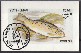 Oman 1972 Pesci Fish Gillaroo Trote - Oman