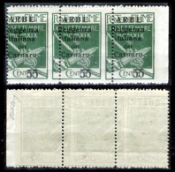 Italia-00033 - 1920 - Arbe: Centesimi 55 Su 5 (++) MNH, Sassone N.10, Con Varietà Di Dentellatura - - Arbe & Veglia