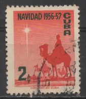 1956 Christmas Greetings - Three Wise Men On Camels - 2c. - Red And Green  FU - Oblitérés