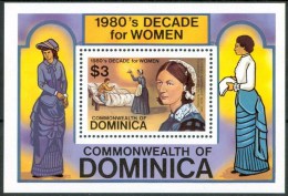 1982 Dominica Florence Nightingale Sanità Healt Santè Block MNH** Y81 - OMS