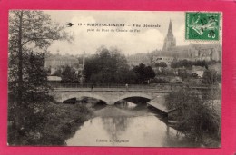 79 DEUX-SEVRES ST-MAIXENT, Vue Générale, Pont Sur La Sèvre Niortaise, 1913, Animée,  (E. Gagnaire) - Saint Maixent L'Ecole