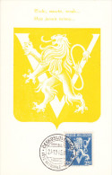 Carte Maximum BELGIQUE N°Yvert 676A (VICTOIRE - LIBERATION) Obl Sp 1945 - 1934-1951