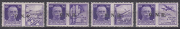 Italy Social Republic 1944 G.N.R. Overprint On Military Propaganda Stamps Sassone#21-24 Mint Hinged - Neufs