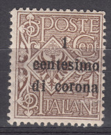 Italy Trento & Trieste 1919 Sassone#1 Mint Hinged - Trentino & Triest