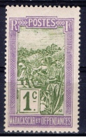 RM+ Madagaskar 1908 Mi 74 Tragstuhl - Unused Stamps