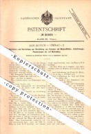 Original Patent - Jean Dietsch In Liepvre / Leberau I.E. , 1894 , La Production De Tissu Sur Des Métiers !!! - Lièpvre