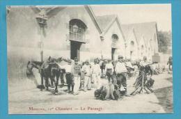 CPA Militaires Militaria Soldats Le Pansage 10ème Chasseurs - MOULINS 03 - Moulins