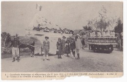 L´ILE BOUCHARD. -cavalcade Du 1er Juin 1913: Le Char De La Vienne Et La Corbeille D'enfants à Villaudron. Cliché RARE - L'Île-Bouchard