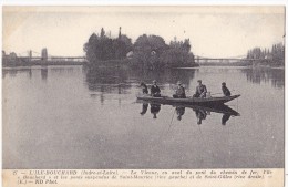 L´ILE BOUCHARD. - La Vienne  Et Les Ponts Suspendus. Cliché RARE - L'Île-Bouchard