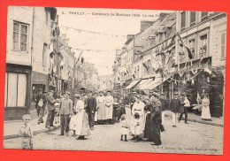 PAVILLY - Concours De Musique 1906. La Rue Postel. (très Belle Animation) - Pavilly