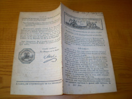 An IX:Réduction Justices De Paix.Fusion Noircombe & Forens. Concession Mines Du Parc à Mariemont. Contrainte Par Corps - Décrets & Lois