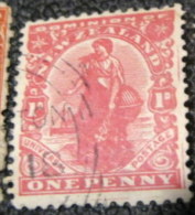 New Zealand 1901 Zealandia 1d - Used - Used Stamps