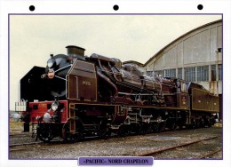 Fiches Trains : Collection Atlas : Locomotive " Pacific Nord Chapelon " - Eisenbahnen