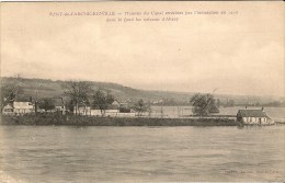 PONT DE L ARCHE IGOVILLE MAISONS DU CANAL ENVAHIES PAR L'INONDATION EN 1910 - Pont-de-l'Arche
