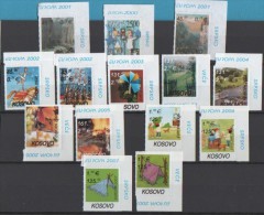 2000-2007  EUROPA CEPT KOSOVO SERBIAN PART STAMPS COMPLETE COLLECTION  SELTEN  MNH - Colecciones
