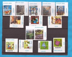 2000-2007  EUROPA CEPT KOSOVO SERBIAN PART  STAMPS   COMPLETE COLLECTION  SELTEN  MNH - Verzamelingen