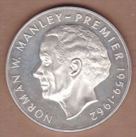 AC - JAMAICA 5 DOLLARS 1973 SILVER COIN NORMAN W MANLEY 1959 - 1962 RARE TO FIND - Jamaique