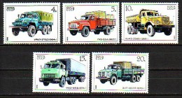 RUSSIA / RUSSIE - 1986 - Camions Sovietiques - 5v** - Camions