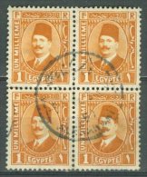 EGYPT 1927-32: Sc 128 / YT 118, Bloc, Left Side Loose, O - FREE SHIPPING ABOVE 10 EURO - Used Stamps