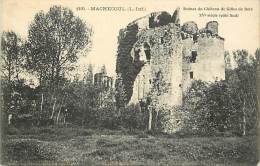 - Loire Atlantique -ref -B644-  Machecoul - Ruines Du Chateau De Gilles De Retz - Chateaux - Barbe Bleue - - Machecoul