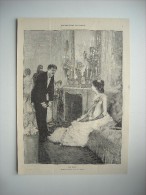 GRAVURE 1883. AU BAL. DESSIN ET COMPOSITION DE M. DAGNAN. - Prenten & Gravure
