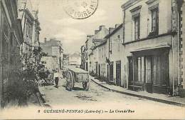 - Loire Atlantique -ref -B625 - Guemene Penfao - La Grande Rue - Hotel Du Commerce - Attelage - Attelages - - Guémené-Penfao