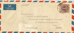 Delhi-enveloppe-par Avion- Recommandé- Timbre India Postage 2R- R 500 - Brieven En Documenten