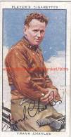 1937 Speedway Rider Frank Charles - Trading Cards