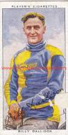 1937 Speedway Rider Billy Dallison - Tarjetas