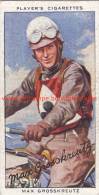 1937 Speedway Rider Max Grosskreutz - Tarjetas