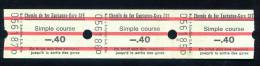 Suisse - Bande De  3 Tickets Chemin De Fer Lausanne- Gare  CFF - Europe