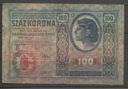 HUNGARY 100 KORONA 1912 - 1918 . - Ungheria