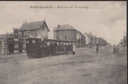 CPA:Fort-Mahon:Arrivée Du Tramway - Fort Mahon